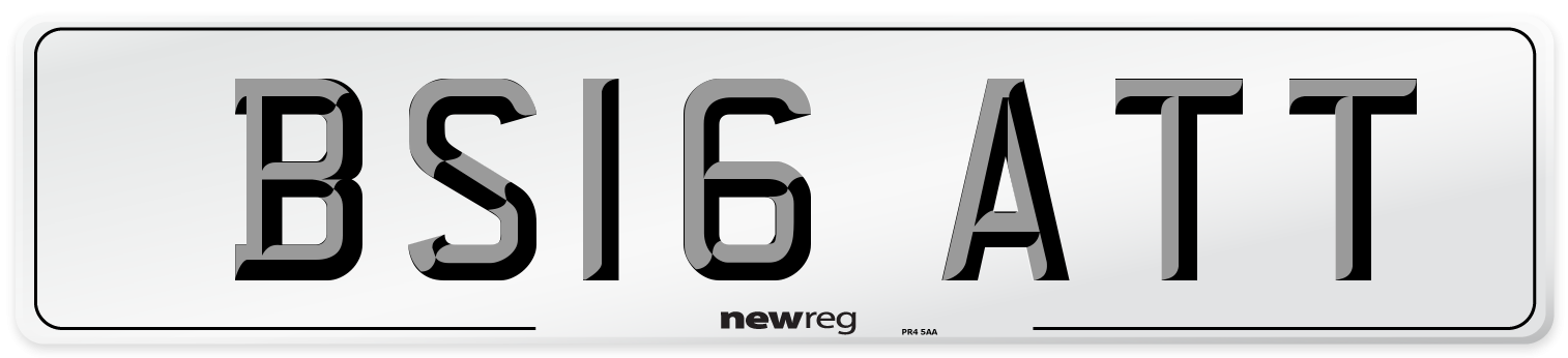 BS16 ATT Number Plate from New Reg